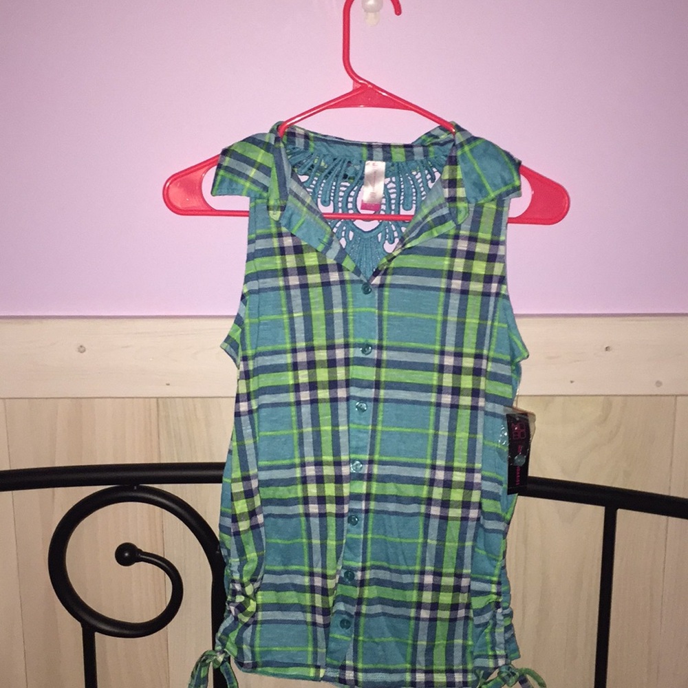 Flannel tee